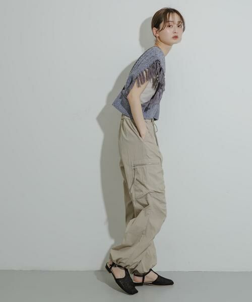 SENSE OF PLACE by URBAN RESEARCH / センスオブプレイス バイ アーバンリサーチ ベスト | フリンジニットベスト | 詳細4