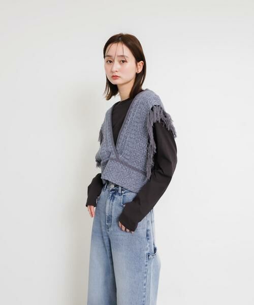 SENSE OF PLACE by URBAN RESEARCH / センスオブプレイス バイ アーバンリサーチ ベスト | フリンジニットベスト | 詳細7