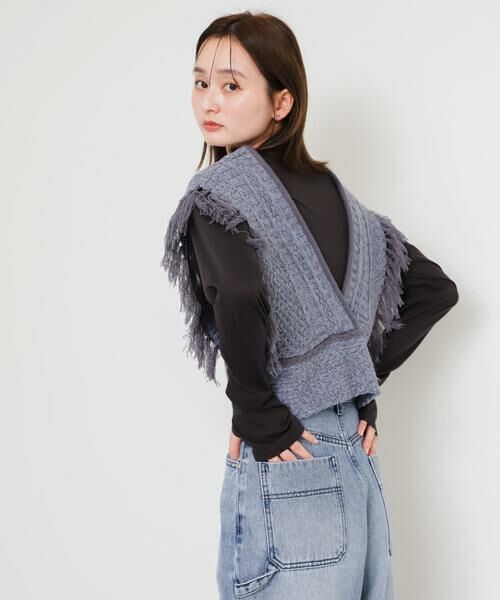 SENSE OF PLACE by URBAN RESEARCH / センスオブプレイス バイ アーバンリサーチ ベスト | フリンジニットベスト | 詳細8