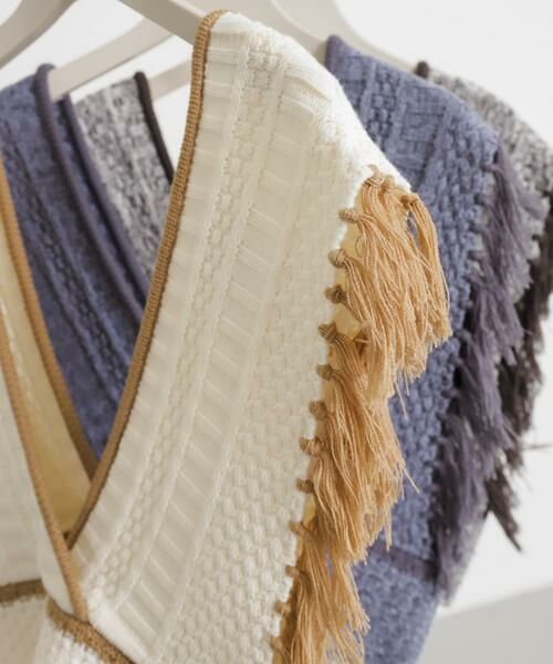 SENSE OF PLACE by URBAN RESEARCH / センスオブプレイス バイ アーバンリサーチ ベスト | フリンジニットベスト | 詳細26