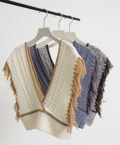 SENSE OF PLACE by URBAN RESEARCH / センスオブプレイス バイ アーバンリサーチ ベスト | フリンジニットベスト | 詳細27