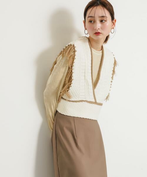 SENSE OF PLACE by URBAN RESEARCH / センスオブプレイス バイ アーバンリサーチ ベスト | フリンジニットベスト | 詳細22