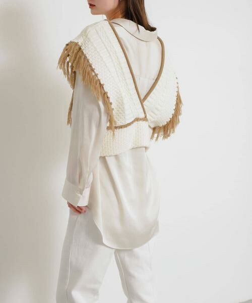 SENSE OF PLACE by URBAN RESEARCH / センスオブプレイス バイ アーバンリサーチ ベスト | フリンジニットベスト | 詳細25