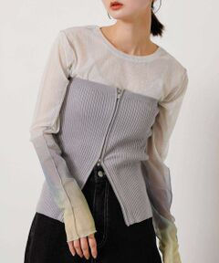 SENSE OF PLACE by URBAN RESEARCH / センスオブプレイス バイ アーバンリサーチ その他トップス | ラメジップニットビスチェ