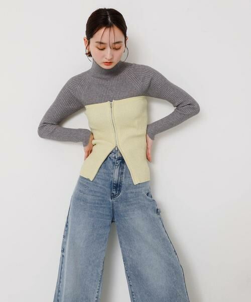 SENSE OF PLACE by URBAN RESEARCH / センスオブプレイス バイ アーバンリサーチ その他トップス | ラメジップニットビスチェ | 詳細3