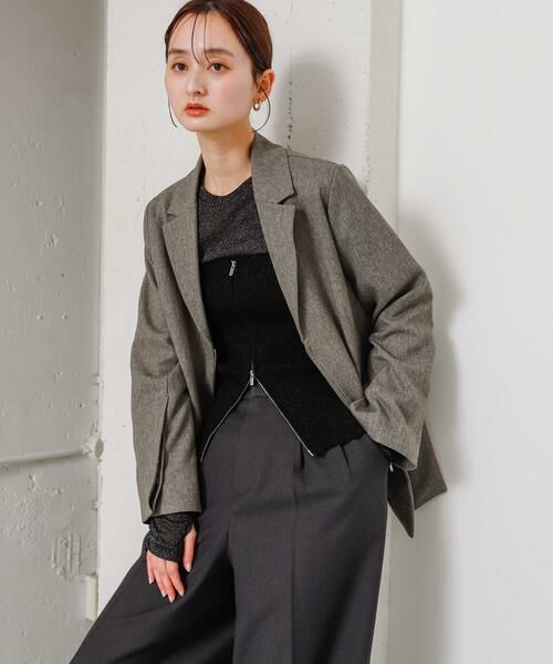 SENSE OF PLACE by URBAN RESEARCH / センスオブプレイス バイ アーバンリサーチ その他トップス | ラメジップニットビスチェ | 詳細13