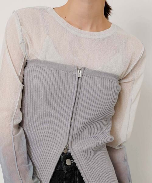 SENSE OF PLACE by URBAN RESEARCH / センスオブプレイス バイ アーバンリサーチ その他トップス | ラメジップニットビスチェ | 詳細21