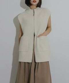 SENSE OF PLACE by URBAN RESEARCH / センスオブプレイス バイ アーバンリサーチ ベスト | ジップニットベスト