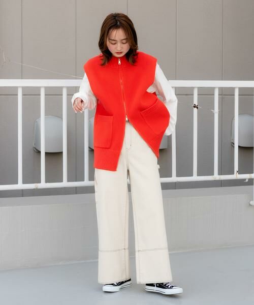 SENSE OF PLACE by URBAN RESEARCH / センスオブプレイス バイ アーバンリサーチ ベスト | ジップニットベスト | 詳細6