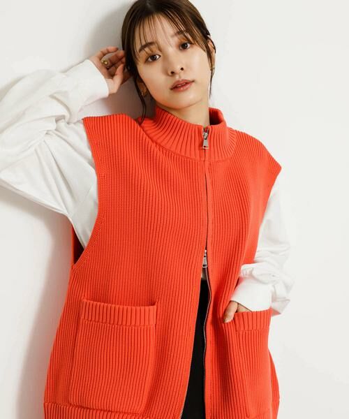 SENSE OF PLACE by URBAN RESEARCH / センスオブプレイス バイ アーバンリサーチ ベスト | ジップニットベスト | 詳細8