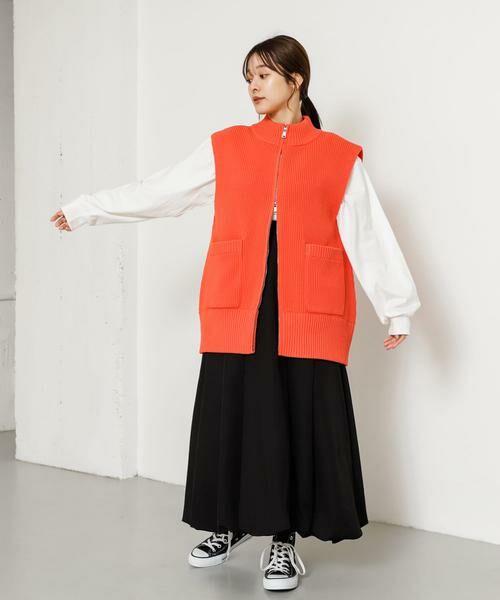 SENSE OF PLACE by URBAN RESEARCH / センスオブプレイス バイ アーバンリサーチ ベスト | ジップニットベスト | 詳細9