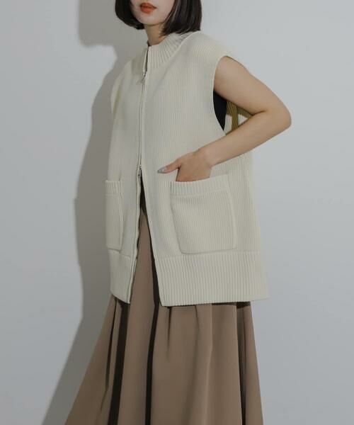 SENSE OF PLACE by URBAN RESEARCH / センスオブプレイス バイ アーバンリサーチ ベスト | ジップニットベスト | 詳細19