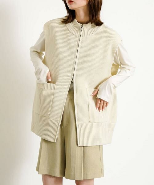 SENSE OF PLACE by URBAN RESEARCH / センスオブプレイス バイ アーバンリサーチ ベスト | ジップニットベスト | 詳細23