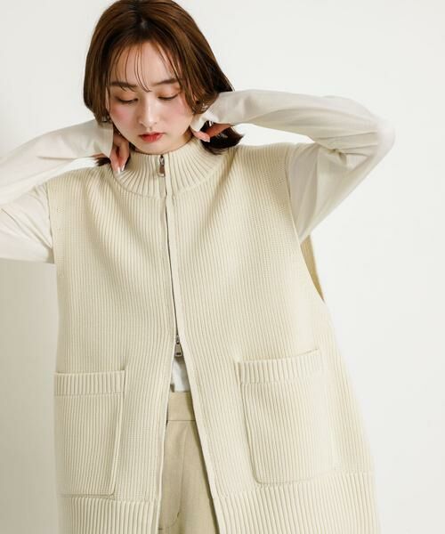 SENSE OF PLACE by URBAN RESEARCH / センスオブプレイス バイ アーバンリサーチ ベスト | ジップニットベスト | 詳細25