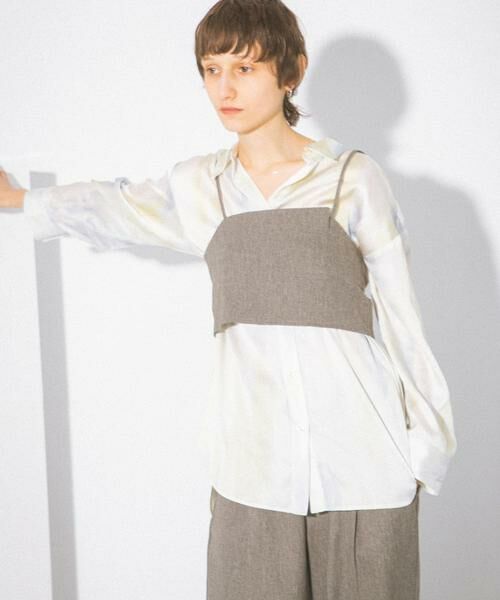 SENSE OF PLACE by URBAN RESEARCH / センスオブプレイス バイ アーバンリサーチ シャツ・ブラウス | サテンルーズシャツ | 詳細1