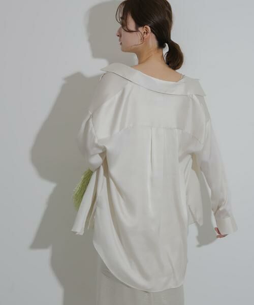 SENSE OF PLACE by URBAN RESEARCH / センスオブプレイス バイ アーバンリサーチ シャツ・ブラウス | サテンルーズシャツ | 詳細30