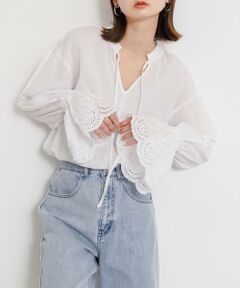 SENSE OF PLACE by URBAN RESEARCH / センスオブプレイス バイ アーバンリサーチ シャツ・ブラウス | スカラップレースヨウリュウブラウス