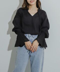 SENSE OF PLACE by URBAN RESEARCH / センスオブプレイス バイ アーバンリサーチ シャツ・ブラウス | スカラップレースヨウリュウブラウス