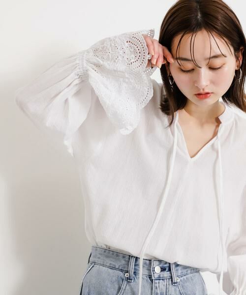 SENSE OF PLACE by URBAN RESEARCH / センスオブプレイス バイ アーバンリサーチ シャツ・ブラウス | スカラップレースヨウリュウブラウス | 詳細10