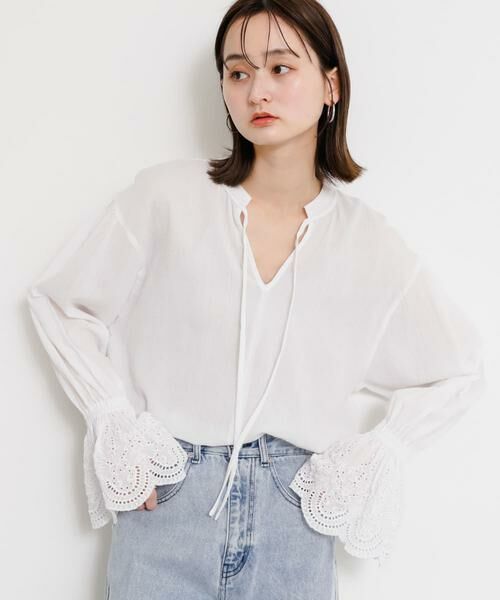SENSE OF PLACE by URBAN RESEARCH / センスオブプレイス バイ アーバンリサーチ シャツ・ブラウス | スカラップレースヨウリュウブラウス | 詳細11