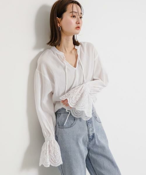 SENSE OF PLACE by URBAN RESEARCH / センスオブプレイス バイ アーバンリサーチ シャツ・ブラウス | スカラップレースヨウリュウブラウス | 詳細12