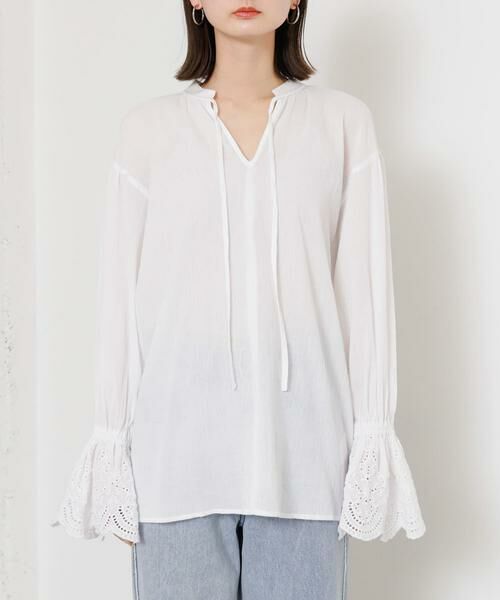 SENSE OF PLACE by URBAN RESEARCH / センスオブプレイス バイ アーバンリサーチ シャツ・ブラウス | スカラップレースヨウリュウブラウス | 詳細18