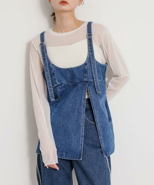 SENSE OF PLACE by URBAN RESEARCH / センスオブプレイス バイ アーバンリサーチ キャミソール・チューブトップ | デニムキャミソールトップ | 詳細2