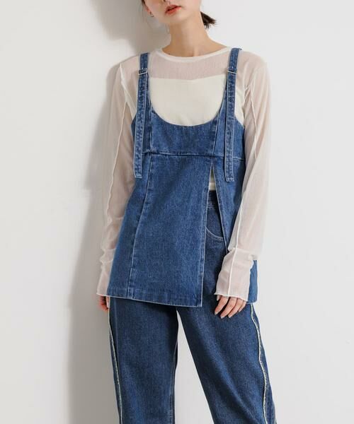 SENSE OF PLACE by URBAN RESEARCH / センスオブプレイス バイ アーバンリサーチ キャミソール・チューブトップ | デニムキャミソールトップ | 詳細3