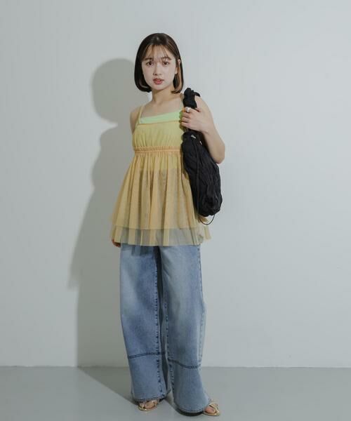 SENSE OF PLACE by URBAN RESEARCH / センスオブプレイス バイ アーバンリサーチ キャミソール・チューブトップ | チュールキャミソールトップ | 詳細3
