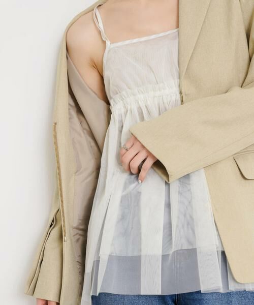 SENSE OF PLACE by URBAN RESEARCH / センスオブプレイス バイ アーバンリサーチ キャミソール・チューブトップ | チュールキャミソールトップ | 詳細6