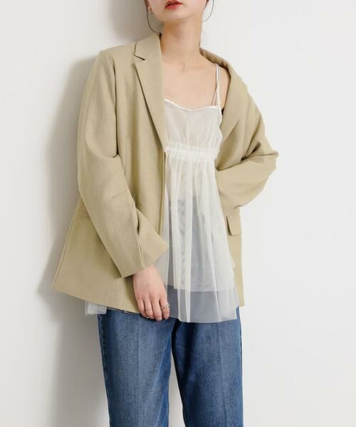 SENSE OF PLACE by URBAN RESEARCH / センスオブプレイス バイ アーバンリサーチ キャミソール・チューブトップ | チュールキャミソールトップ | 詳細7