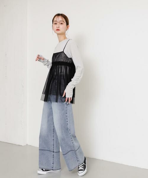 SENSE OF PLACE by URBAN RESEARCH / センスオブプレイス バイ アーバンリサーチ キャミソール・チューブトップ | チュールキャミソールトップ | 詳細18