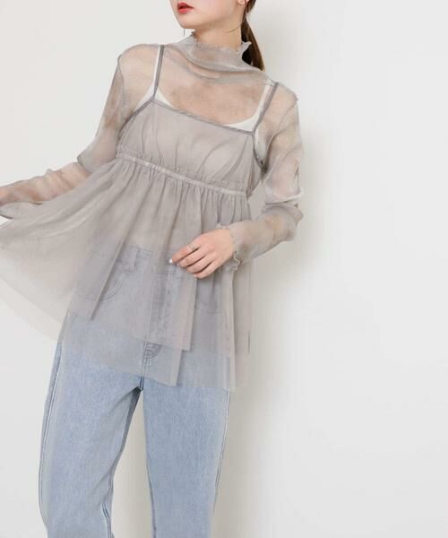 SENSE OF PLACE by URBAN RESEARCH / センスオブプレイス バイ アーバンリサーチ キャミソール・チューブトップ | チュールキャミソールトップ | 詳細28