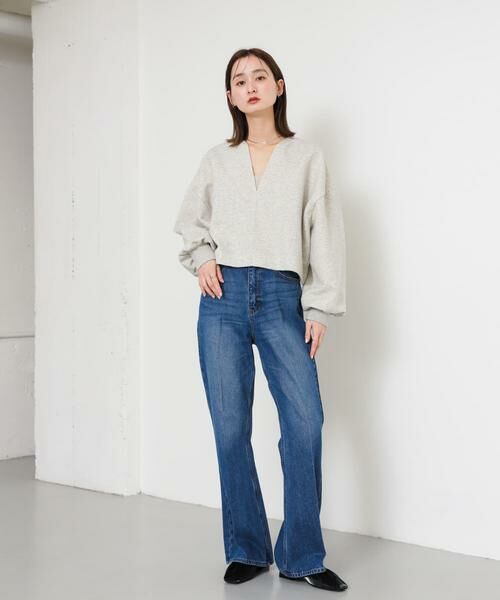 SENSE OF PLACE by URBAN RESEARCH / センスオブプレイス バイ アーバンリサーチ デニムパンツ | センタープレスフレアデニム | 詳細11