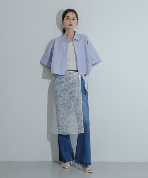 SENSE OF PLACE by URBAN RESEARCH / センスオブプレイス バイ アーバンリサーチ デニムパンツ | センタープレスフレアデニム | 詳細4