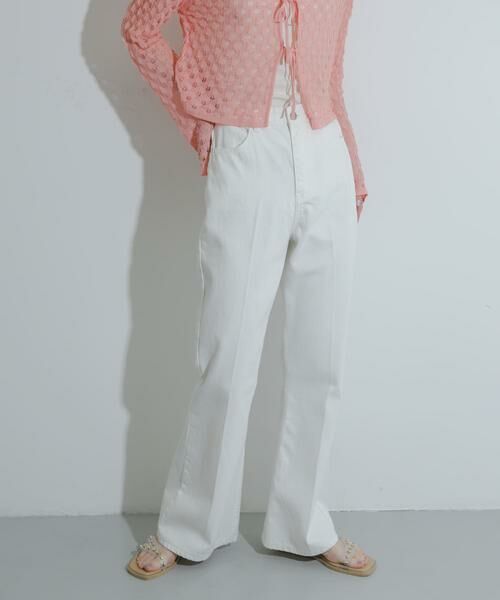 SENSE OF PLACE by URBAN RESEARCH / センスオブプレイス バイ アーバンリサーチ デニムパンツ | センタープレスフレアデニム | 詳細22