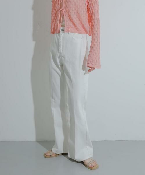 SENSE OF PLACE by URBAN RESEARCH / センスオブプレイス バイ アーバンリサーチ デニムパンツ | センタープレスフレアデニム | 詳細23