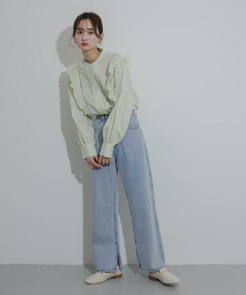 SENSE OF PLACE by URBAN RESEARCH / センスオブプレイス バイ アーバンリサーチ デニムパンツ | サイドフリンジデニム | 詳細15