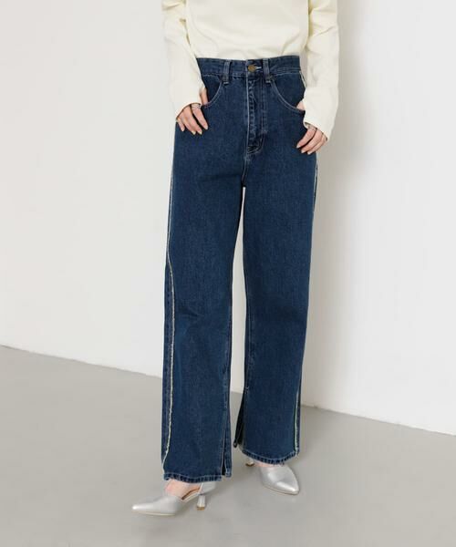 SENSE OF PLACE by URBAN RESEARCH / センスオブプレイス バイ アーバンリサーチ デニムパンツ | サイドフリンジデニム | 詳細18