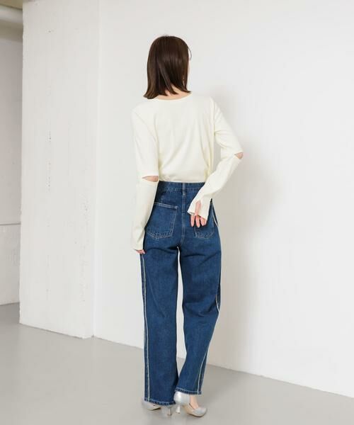 SENSE OF PLACE by URBAN RESEARCH / センスオブプレイス バイ アーバンリサーチ デニムパンツ | サイドフリンジデニム | 詳細22