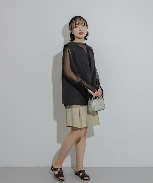 SENSE OF PLACE by URBAN RESEARCH / センスオブプレイス バイ アーバンリサーチ ショート・ハーフ・半端丈パンツ | タックバミューダパンツ | 詳細23