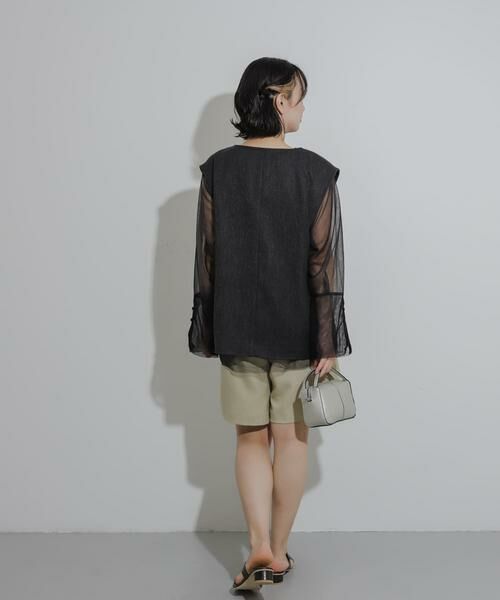 SENSE OF PLACE by URBAN RESEARCH / センスオブプレイス バイ アーバンリサーチ ショート・ハーフ・半端丈パンツ | タックバミューダパンツ | 詳細24