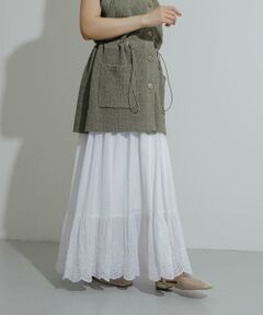 SENSE OF PLACE by URBAN RESEARCH / センスオブプレイス バイ アーバンリサーチ スカート | スカラップレースヨウリュウティアードスカート