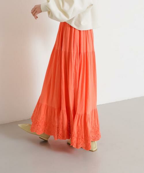 SENSE OF PLACE by URBAN RESEARCH / センスオブプレイス バイ アーバンリサーチ スカート | スカラップレースヨウリュウティアードスカート | 詳細10