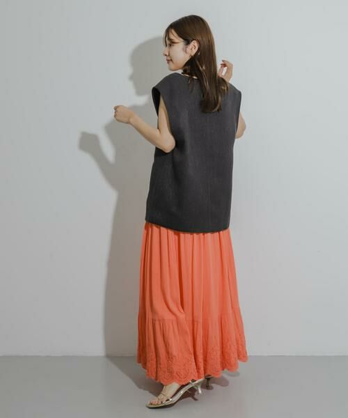 SENSE OF PLACE by URBAN RESEARCH / センスオブプレイス バイ アーバンリサーチ スカート | スカラップレースヨウリュウティアードスカート | 詳細5
