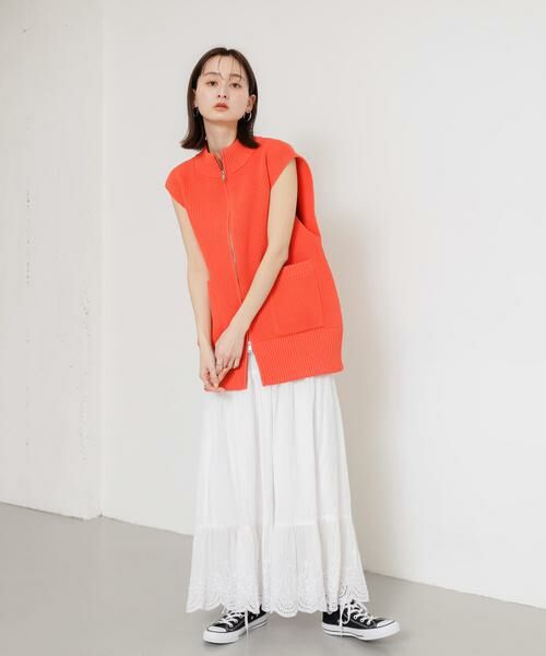 SENSE OF PLACE by URBAN RESEARCH / センスオブプレイス バイ アーバンリサーチ スカート | スカラップレースヨウリュウティアードスカート | 詳細26