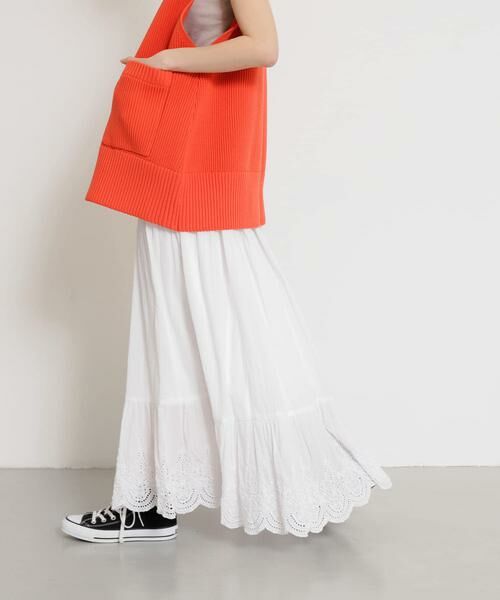 SENSE OF PLACE by URBAN RESEARCH / センスオブプレイス バイ アーバンリサーチ スカート | スカラップレースヨウリュウティアードスカート | 詳細22