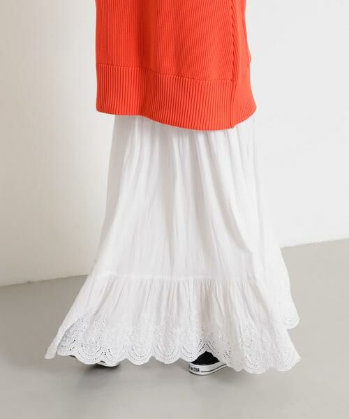 SENSE OF PLACE by URBAN RESEARCH / センスオブプレイス バイ アーバンリサーチ スカート | スカラップレースヨウリュウティアードスカート | 詳細25
