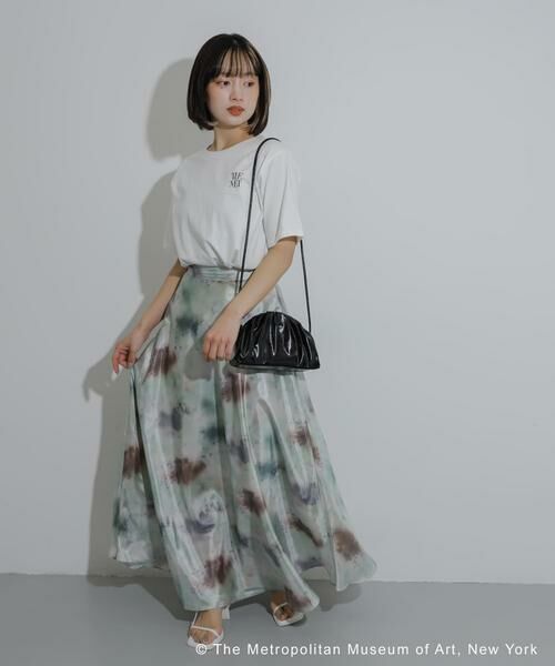 SENSE OF PLACE by URBAN RESEARCH / センスオブプレイス バイ アーバンリサーチ スカート | ボカシプリントロングスカート | 詳細1