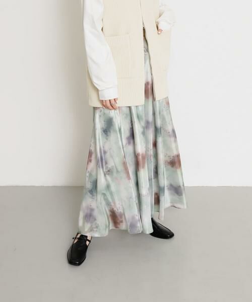 SENSE OF PLACE by URBAN RESEARCH / センスオブプレイス バイ アーバンリサーチ スカート | ボカシプリントロングスカート | 詳細4